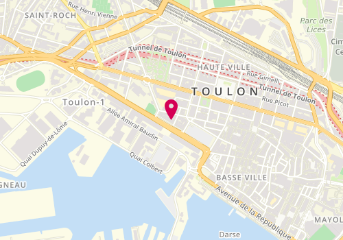 Plan de Oface Institut, 2 Rue Leblond Saint-Hilaire, 83000 Toulon