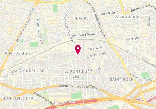 Plan de Noelle Esthétique, 260 Boulevard Louis Picon, 83200 Toulon