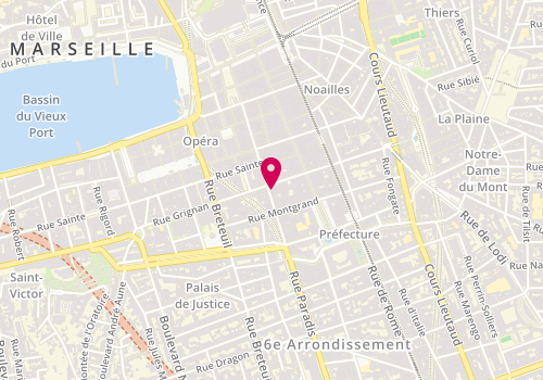 Plan de 51 Paradis, 51 Rue Paradis, 13006 Marseille