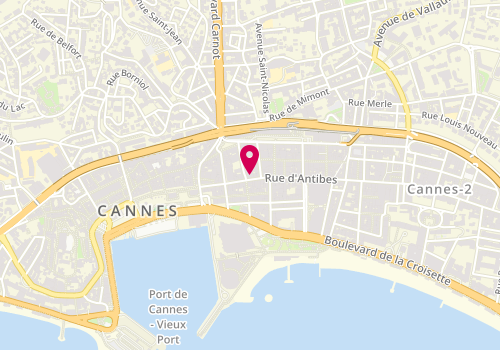 Plan de Luxeva Cannes, 23 Rue d'Antibes, 06400 Cannes