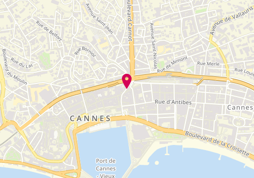 Plan de Comptoir de beauté, 16 Rue du Maréchal Joffre, 06400 Cannes