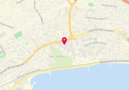 Plan de BA Centre Esthétique, 55 avenue de Cannes Juan-Les-Pins, 06160 Antibes