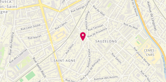 Plan de Anne C, 18 Rue Camille Desmoulins, 31400 Toulouse