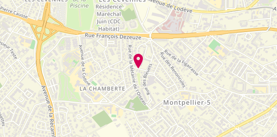 Plan de BENARD Marion, 5 Rue Myosotis, 34070 Montpellier
