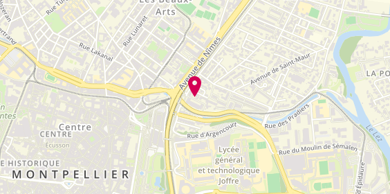 Plan de AGNIEL Christine, 8 Rue de la Fauvette, 34000 Montpellier