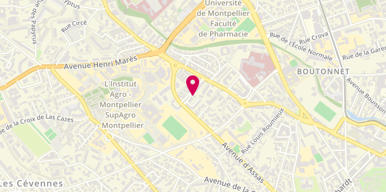 Plan de Les Rièges, 25 Rue Aristide Maillol, 34000 Montpellier