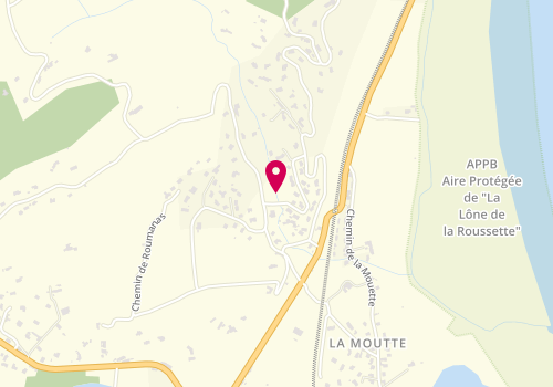 Plan de L'Institut du Maquillage Permanent, Quartier Eymieux, 07220 Viviers