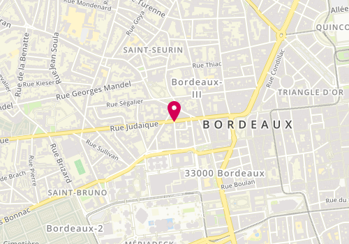 Plan de Institut Marie-Laure, 60 Rue Judaïque, 33000 Bordeaux