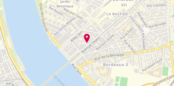 Plan de Bordeaux Spa Institut, 28 avenue Thiers, 33100 Bordeaux