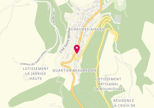 Plan de Caleden - Complexe thermal et thermoludique de Chaudes-Aigues, 27 avenue Georges Pompidou, 15110 Chaudes-Aigues