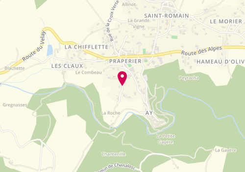 Plan de BERT Amandine, 90 Chemin de Roche d'Ay, 07290 Saint-Romain-d'Ay