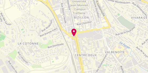 Plan de Côté Détente, 6 Rue des Docteurs Charcot, 42100 Saint-Étienne