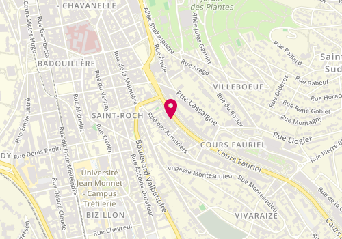 Plan de Les Filles du Cours, 30 Cr Fauriel, 42000 Saint-Étienne