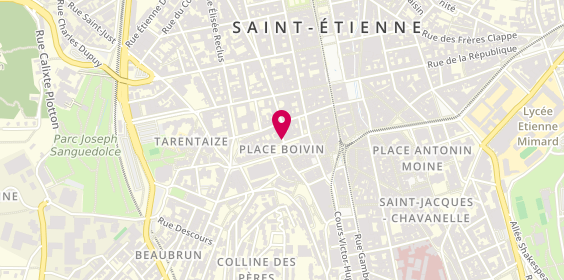 Plan de Salon Teuta, 4 Rue Guy Colombet, 42000 Saint-Étienne
