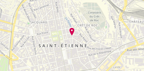 Plan de Cdm Beauty, 5 Rue Roger Salengro, 42000 Saint-Étienne