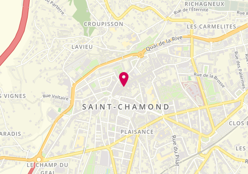Plan de Yves Rocher, 87 Rue de la République, 42400 Saint-Chamond