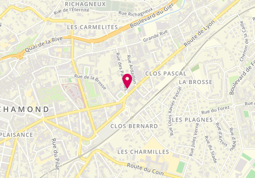 Plan de LD Soins Esthetiques A Domicile, 11 Bis Rue des Palermes, 42400 Saint-Chamond