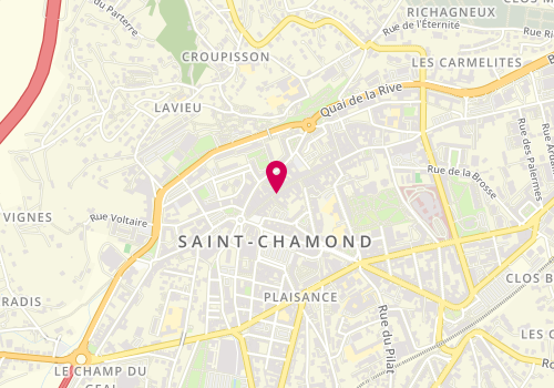 Plan de Passion Beauté, 85 Rue de la République, 42400 Saint-Chamond