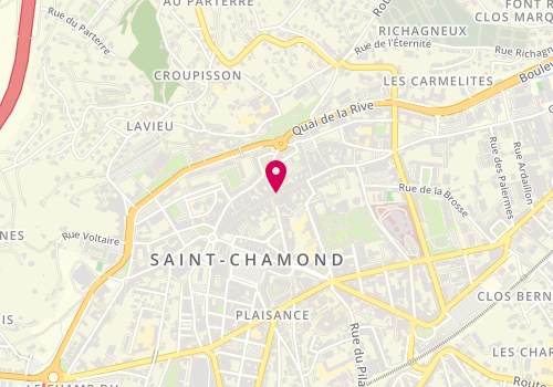 Plan de Les Louves Beauté Bio, 44 Rue République, 42400 Saint-Chamond