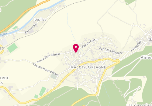 Plan de BACHE Annick, Macot la Plagne Rue Biolay, 73210 La Plagne-Tarentaise