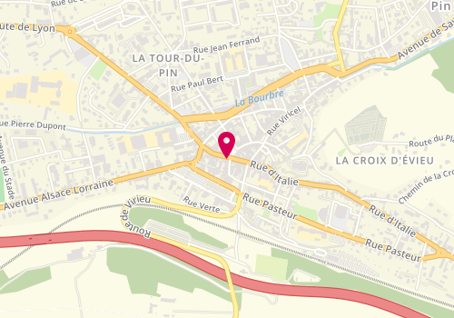 Plan de Centre d'Esthetique Isis, 32 Rue Aristide Briand, 38110 La Tour-du-Pin