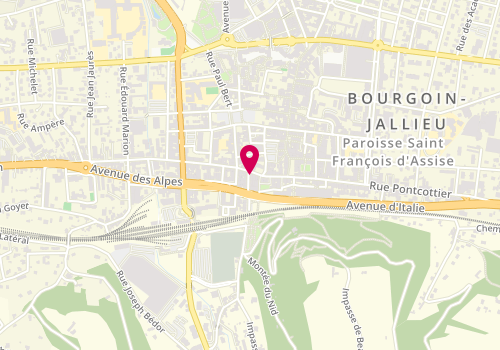 Plan de Nocibé, 32 Rue de la République, 38300 Bourgoin-Jallieu