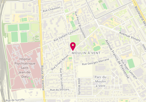 Plan de Institut Florésens, 34 Rue Ernest Renan, 69200 Vénissieux