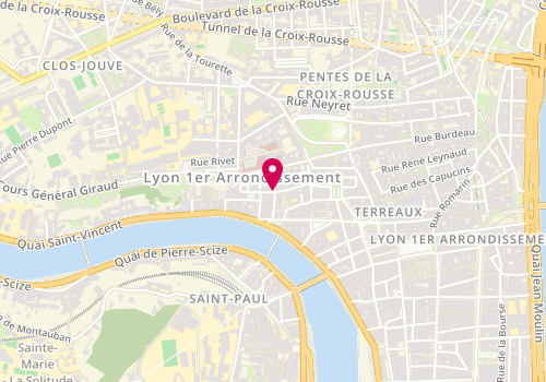 Plan de L'Échappée d'Elle, 9 Rue Bouteille, 69001 Lyon