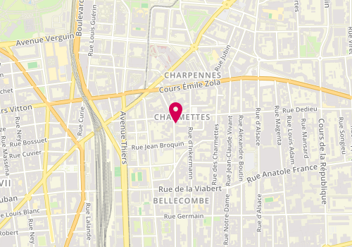 Plan de SAS au Angel's Institut SAS, 21 Rue Jules Vallès, 69100 Villeurbanne
