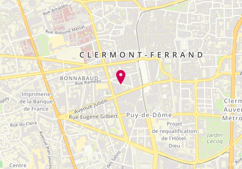 Plan de Aux Trois Sens, 20 Rue Salles, 63000 Clermont-Ferrand
