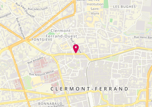 Plan de Arianna, 28 Rue Fontgiève, 63000 Clermont-Ferrand