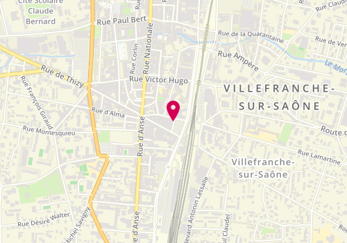 Plan de Le Boudoir Beauty Bar 2.0, 6 Allée de la Gare, 69400 Villefranche-sur-Saône