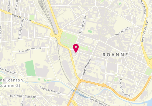 Plan de Institut Nouvelle Vague, 21 Rue Beaulieu, 42300 Roanne
