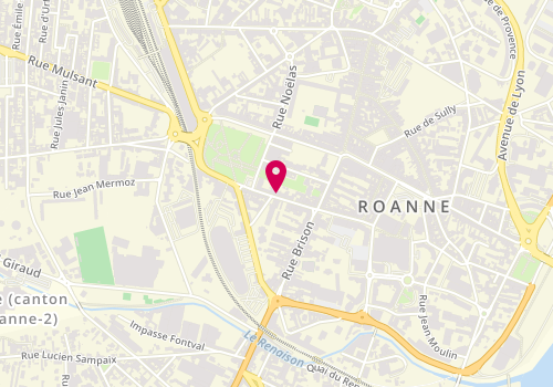 Plan de Marie-Christine Institut de Beaute, 18 Rue Beaulieu, 42300 Roanne