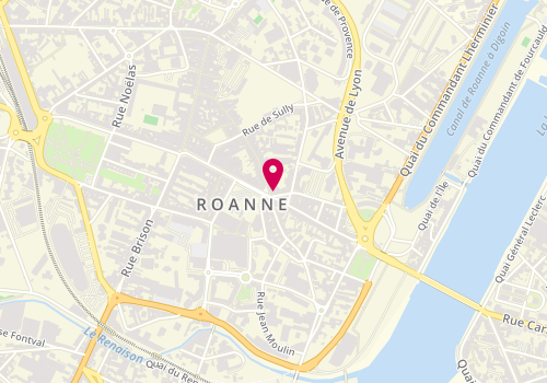 Plan de Carlance Roanne, 52 Bis Rue des Minimes
Pl. De la Paix, 42300 Roanne