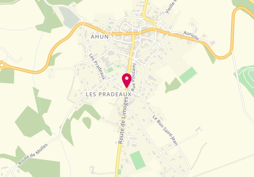 Plan de Esprit Beauté, 45 Route de Limoges, 23150 Ahun