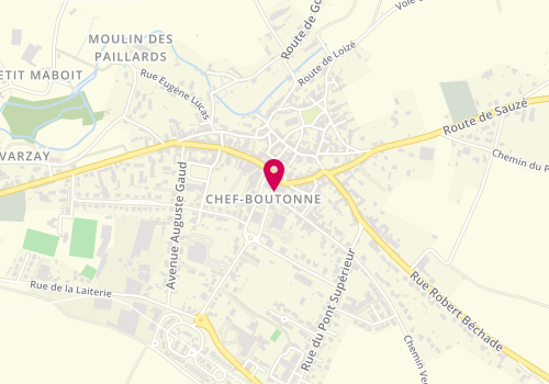 Plan de Aux Mains d'Aurelyne, 7 place Cail, 79110 Chef-Boutonne