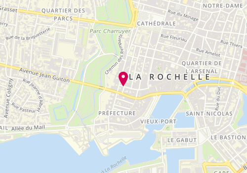 Plan de Aquar'elle Institut de Beaute, 32 Rue Chef de Ville, 17000 La Rochelle