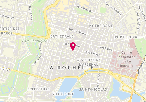 Plan de Alice Institut, 7 Rue Bazoges, 17000 La Rochelle