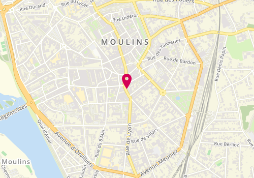 Plan de Aquarella, 36 Rue des Couteliers, 03000 Moulins