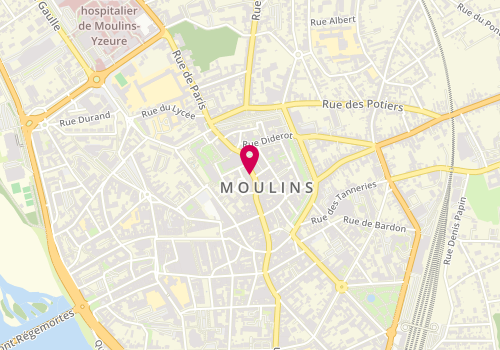 Plan de Alizé - Moulins, 5 place de l'Hôtel de Ville, 03000 Moulins