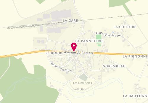 Plan de Le Boudoir des Sens, 43 Route de Poitiers, 86190 Chalandray