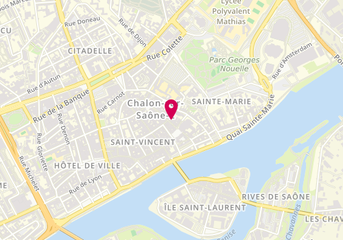 Plan de Cl Institut, 14 Rue Aux Fèvres, 71100 Chalon-sur-Saône