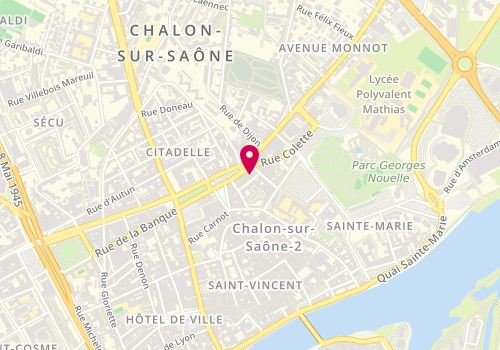 Plan de Marina la Suite Bien-être, 44 place de Beaune, 71100 Chalon-sur-Saône