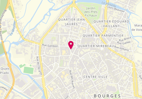 Plan de Institut Griffe d'Or, 4 Place Planchat, 18000 Bourges