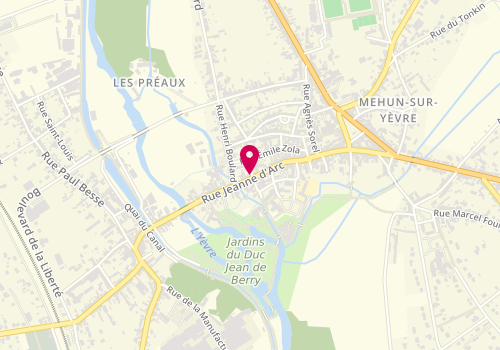 Plan de Plume Parfaite, 91 Rue Jeanne d'Arc, 18500 Mehun-sur-Yèvre