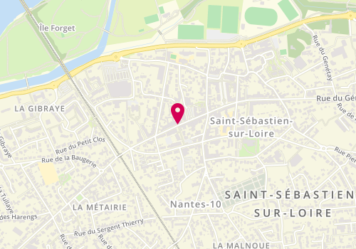 Plan de Institut Virginie Beauté, 23 Rue Maurice Daniel, 44230 Saint-Sébastien-sur-Loire