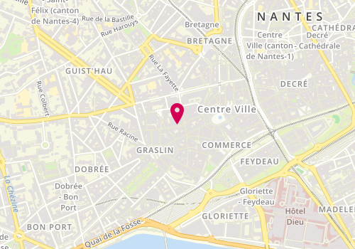Plan de Nocibé, 4 Rue Scribe, 44000 Nantes