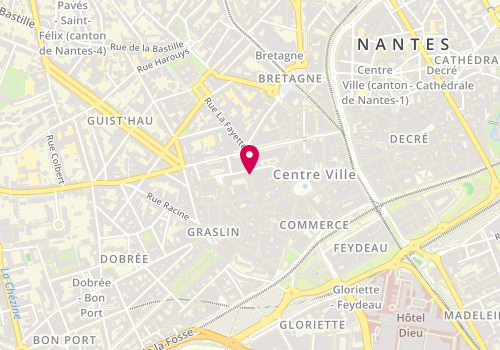 Plan de Yves Rocher, 7 Rue Boileau, 44000 Nantes