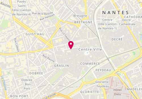 Plan de Centre de Beaute Yves Rocher, 7 Rue Boileau, 44000 Nantes